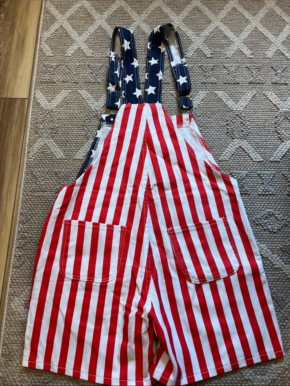 Overalls American Flag 🇺🇸 Shorts - Picture 4 of 6